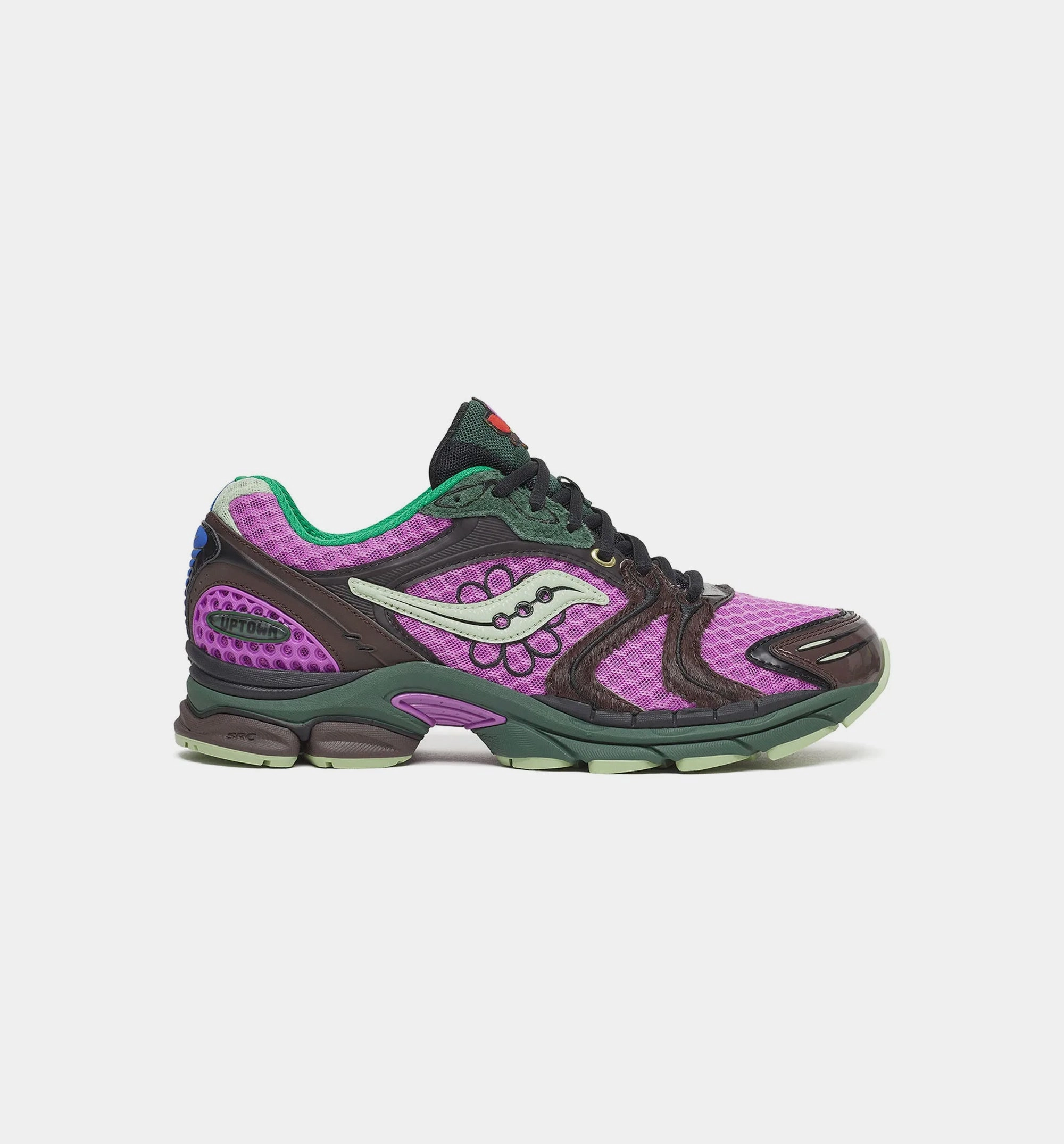 Jaetips x Saucony Progrid Triumph 4 Perrilla Mens Lifestyle Shoes - Purple/Brown/Green/Multi Color Running Shoes To Support Ankles