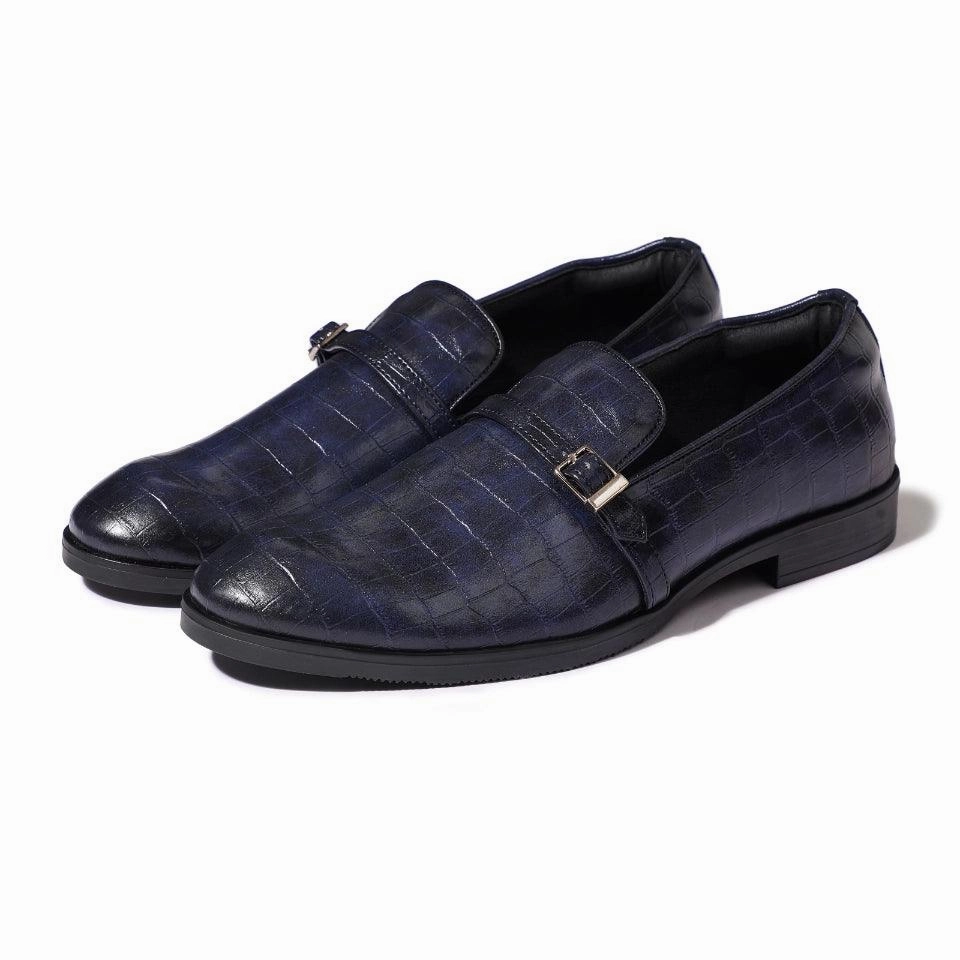 Morris- Blue Croco Belt Slipon Loafers Guide