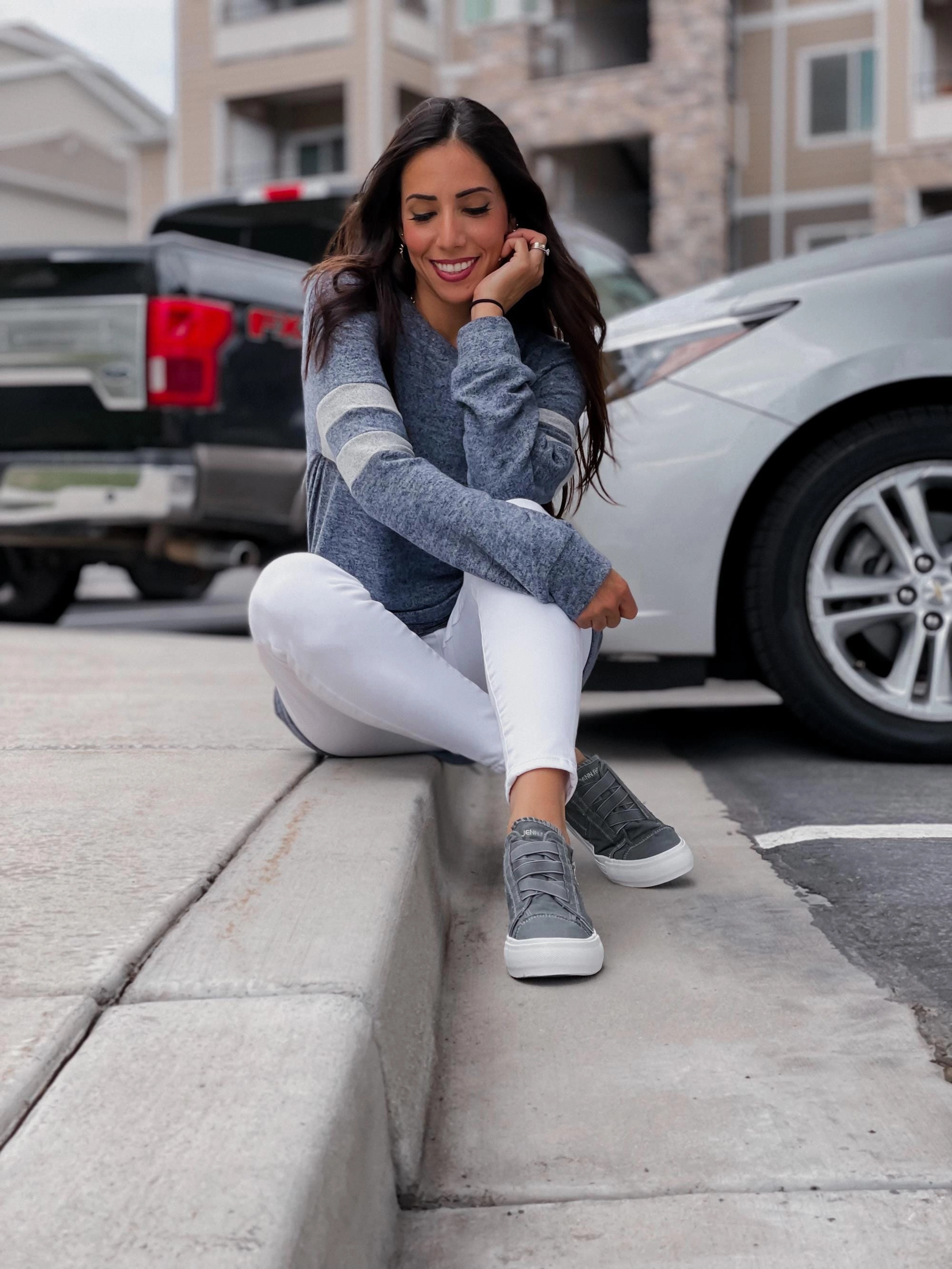 JENN ARDOR Wedge Sneakers for Women  Hidden Heel Canvas Slip-On Shoes with Zipper