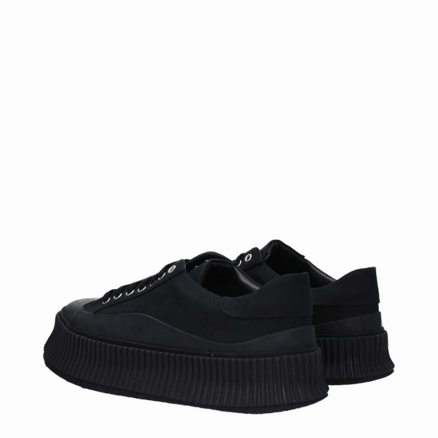 Mango Sneakers Jil Sander Black Fabric Platform Sneakers