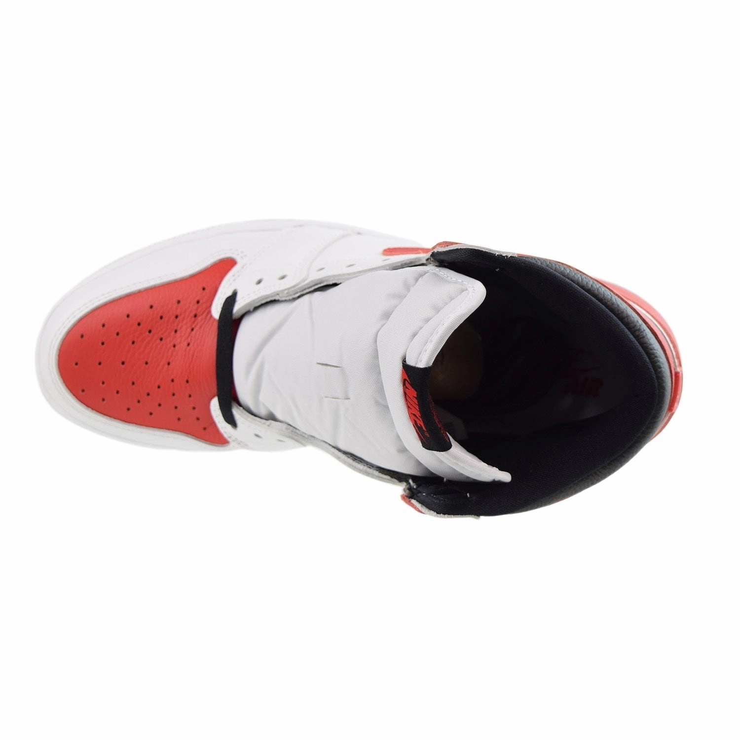 Jordan 1 Retro High Men's Shoes White-University Red-Black Lightest Asics Running Shoe