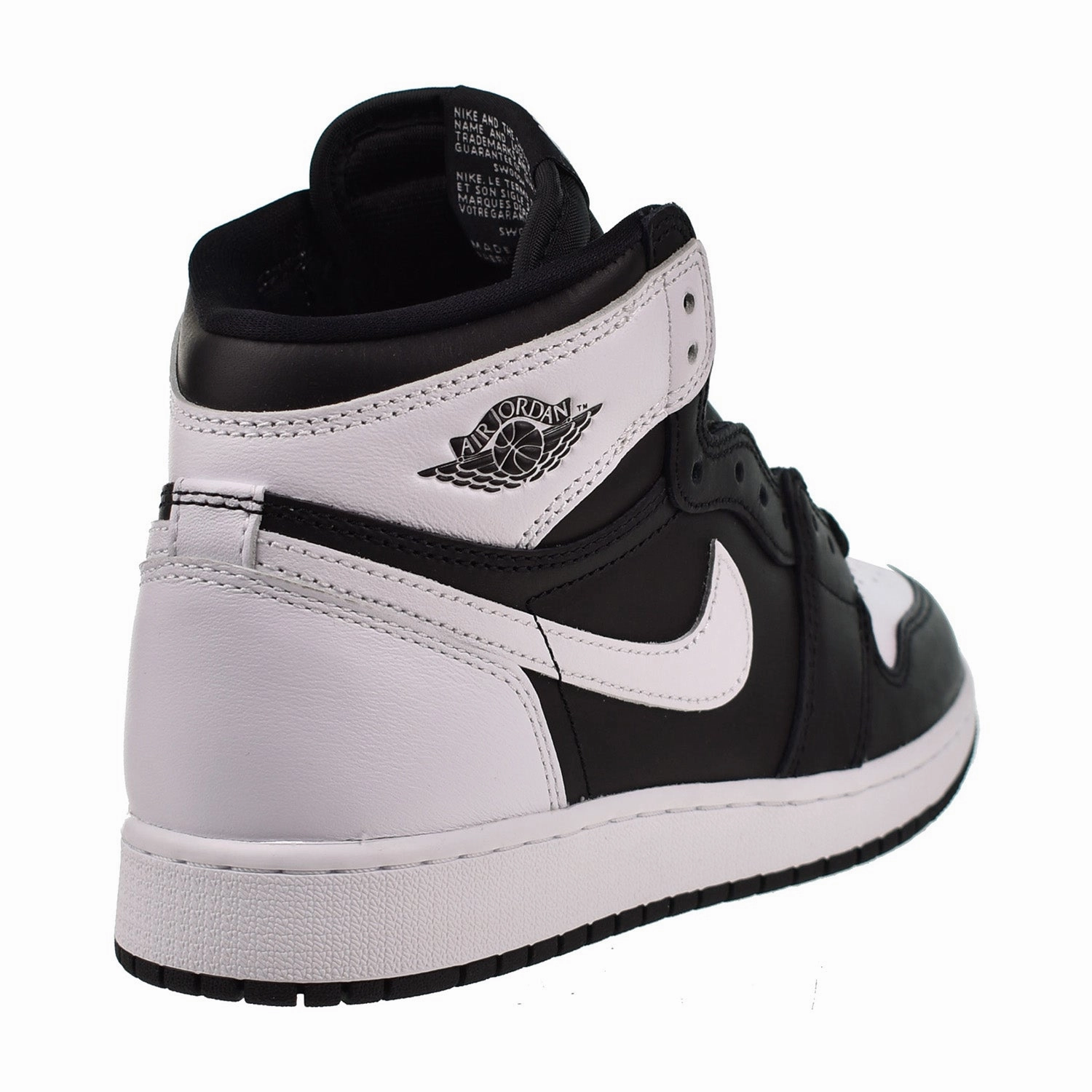 Jordan 1 Retro High OG (GS) Big Kids' Shoes Black-White Asics Best Shoe For Plantar Fasciitis