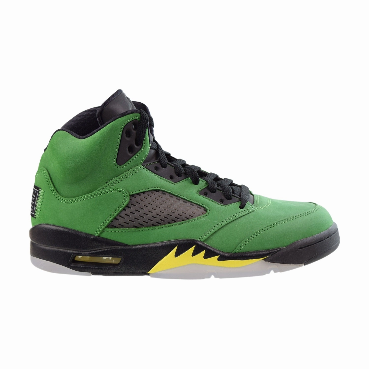 Jordan 5 Retro SE Oregon Men's Shoes Apple Green-Black-Yellow Slip-on Trendy Casual Shoes