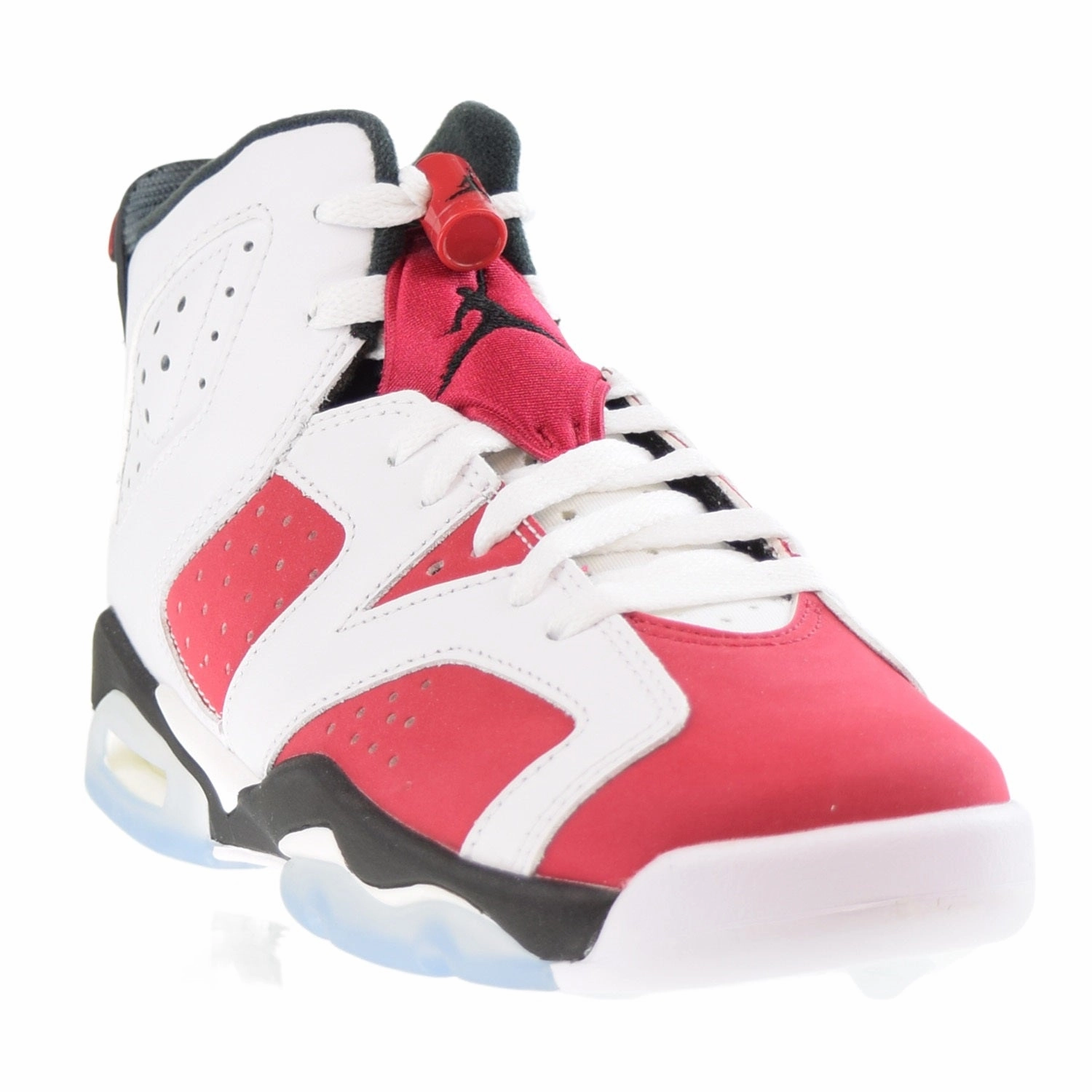 Jordan Retro 6 (GS) Big Kids' Shoes White-Black-Carmine Asics 2000 Running Shoes