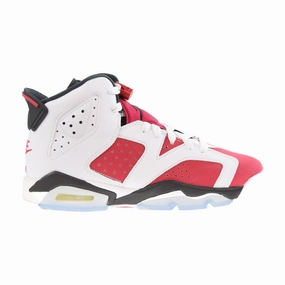 Asics New Release Running Shoes Jordan Retro 6 (GS) Big Kids' Shoes White-Black-Carmine