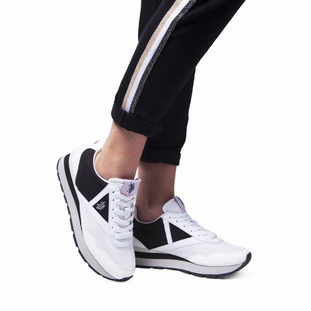 U.S. POLO ASSN. White Polyester Sneaker Sneakers Golden Goose