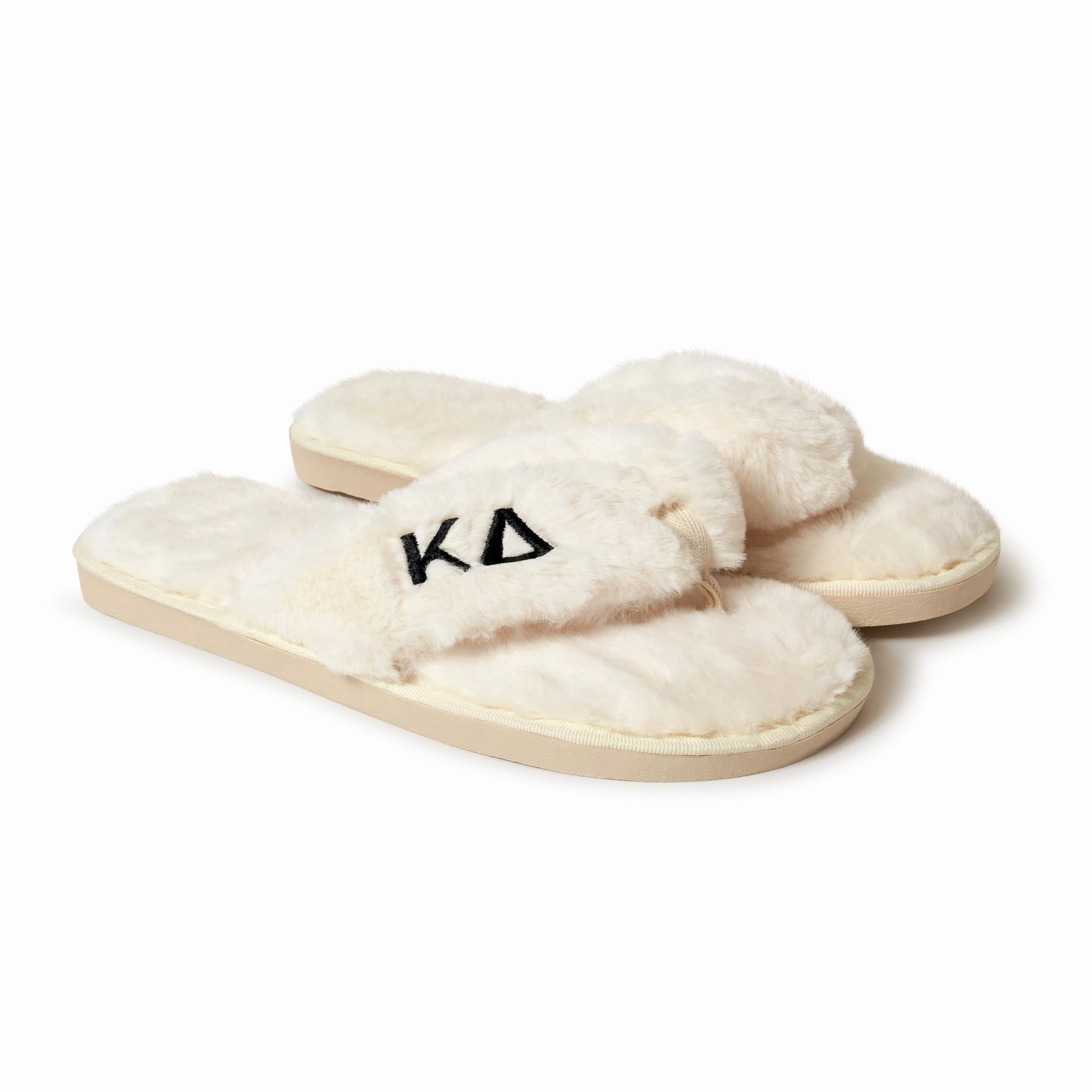 Kappa Delta - Furry Slippers Women - With KD Embroidery Logo Power Ranger Slippers