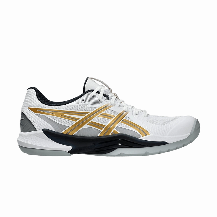 ASICS Powerbreak FF White Rich Gold Asics Clay Court Tennis Shoes