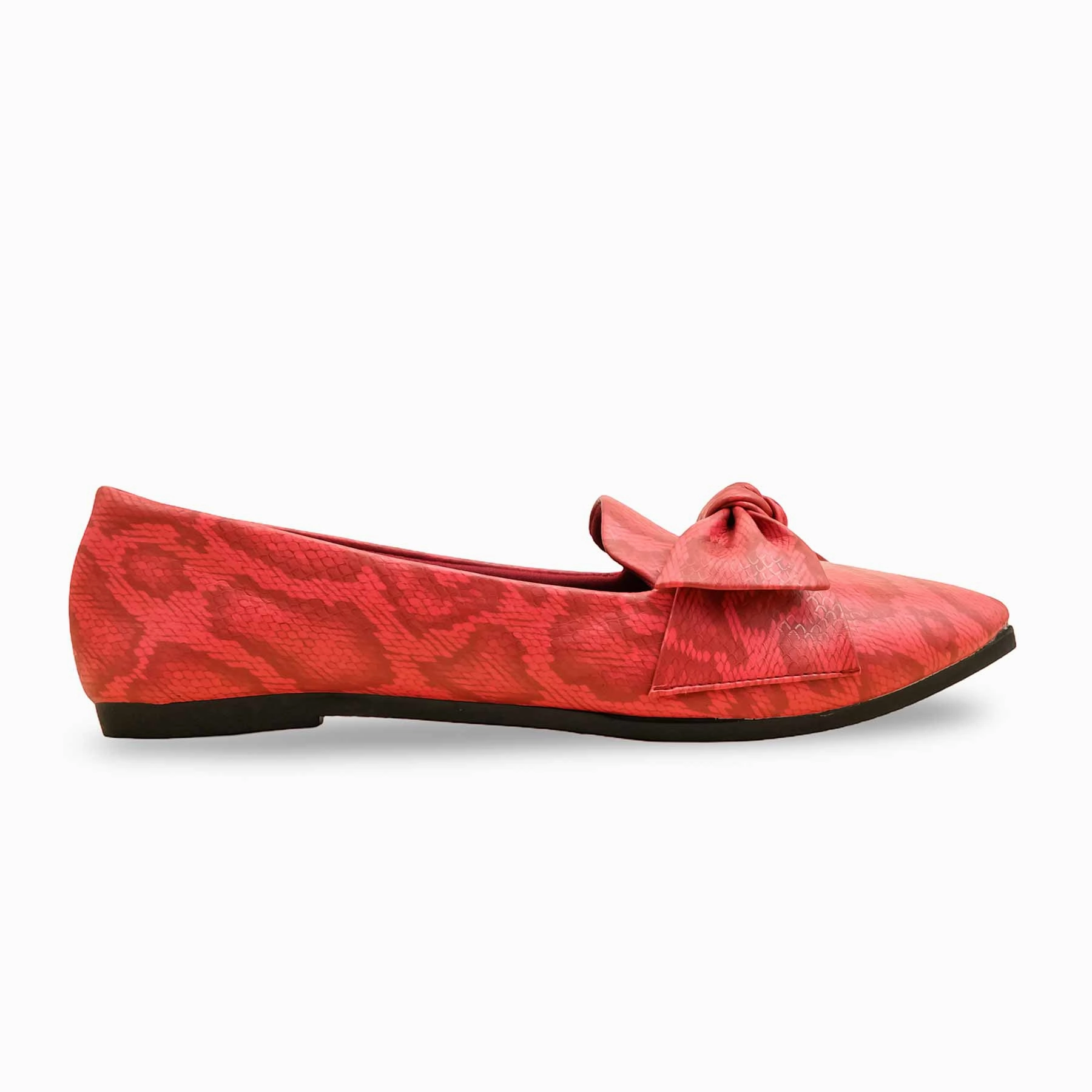 Marathon Flats Shoes Red Pumps For Ladies WN1354