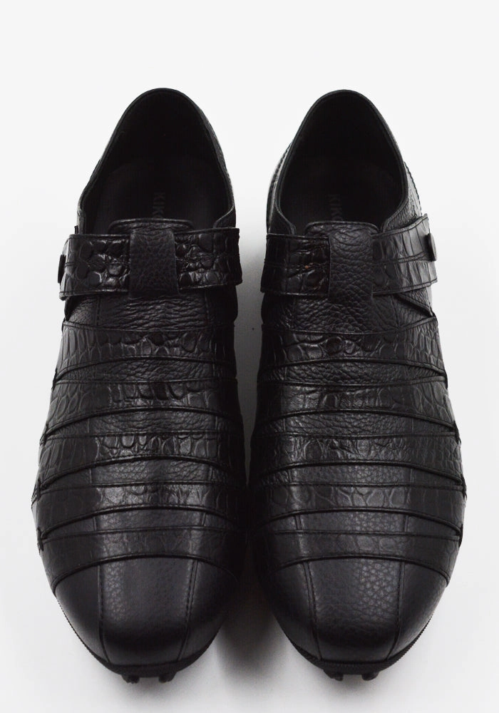 Japanese Loafers KIKO KOSTADINOV MEN KKAW25FT03-162 KORMOS FISHERMAN LOAFERS ONYX BLACK (New Season FW25)