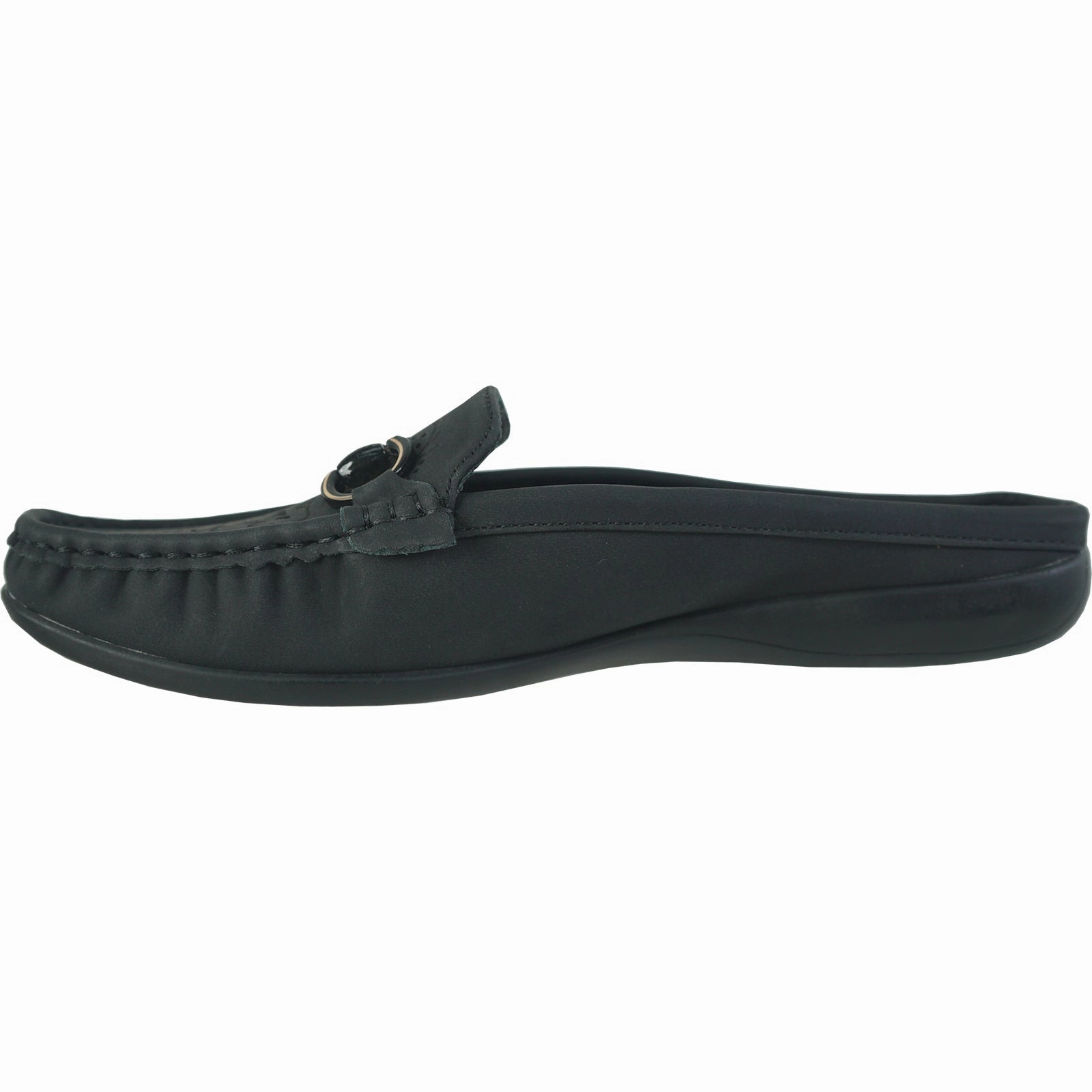 Ballet Flat Shoes With Strap KOZI Women Comfort Casual Shoe ML3251 Mule Flat Sandal Black