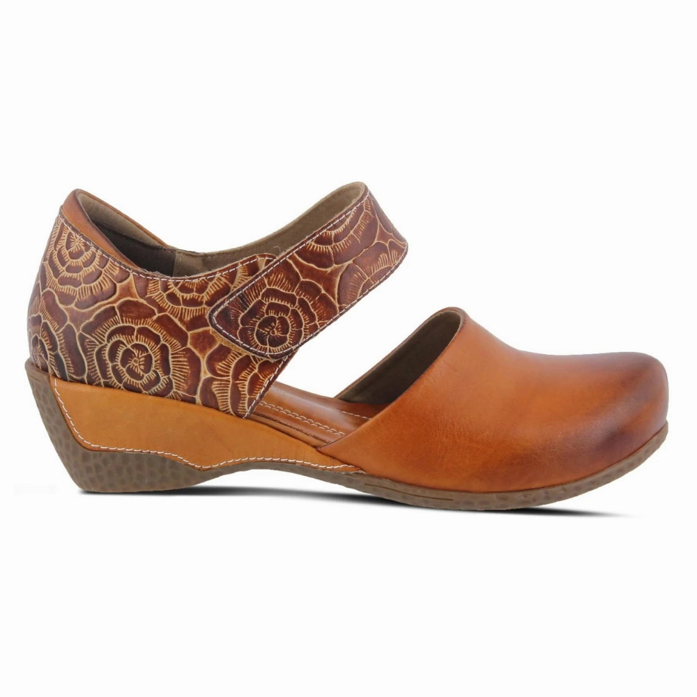 L'Artiste By Spring Step Gloss-Pansy Camel Leather Mary Jane (Women's) Skechers Newbury St Casually Shoes