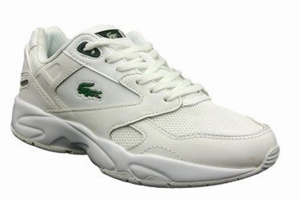 Good Inexpensive Running Shoes LACOSTE Storm 96 LO 0120 3 Women | White/Dark Green (7-40SFA00661R5)