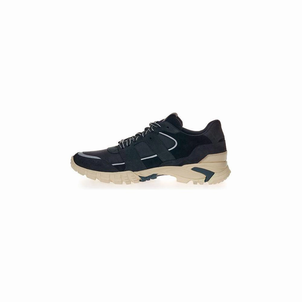 Canvas Shoes Ballet Lardini Black Suede Leather Athletic Sneakers