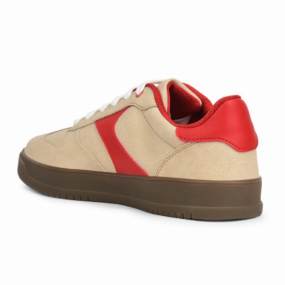 Riding Casual Shoes Leap7x Casual Beige Lacing Sneakers For Men SPORTSTAR7 By Liberty