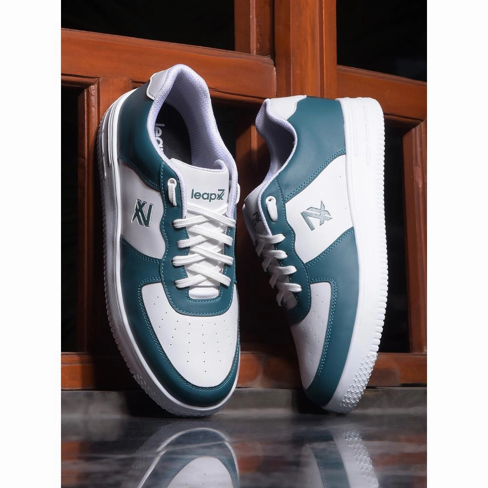 Leap7x Casual Light Green Lacing Sneakers For Men DUGLAS-1E By Liberty Memory Foam Slippers Casual House Shoes