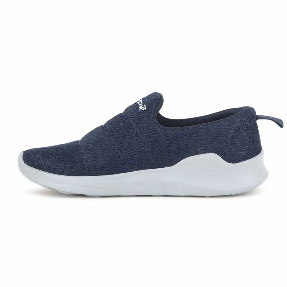 Leap7x Navy Blue Non Lacing Casual Shoes For Women AVILA-96 By Liberty True Leather Casual Shoes