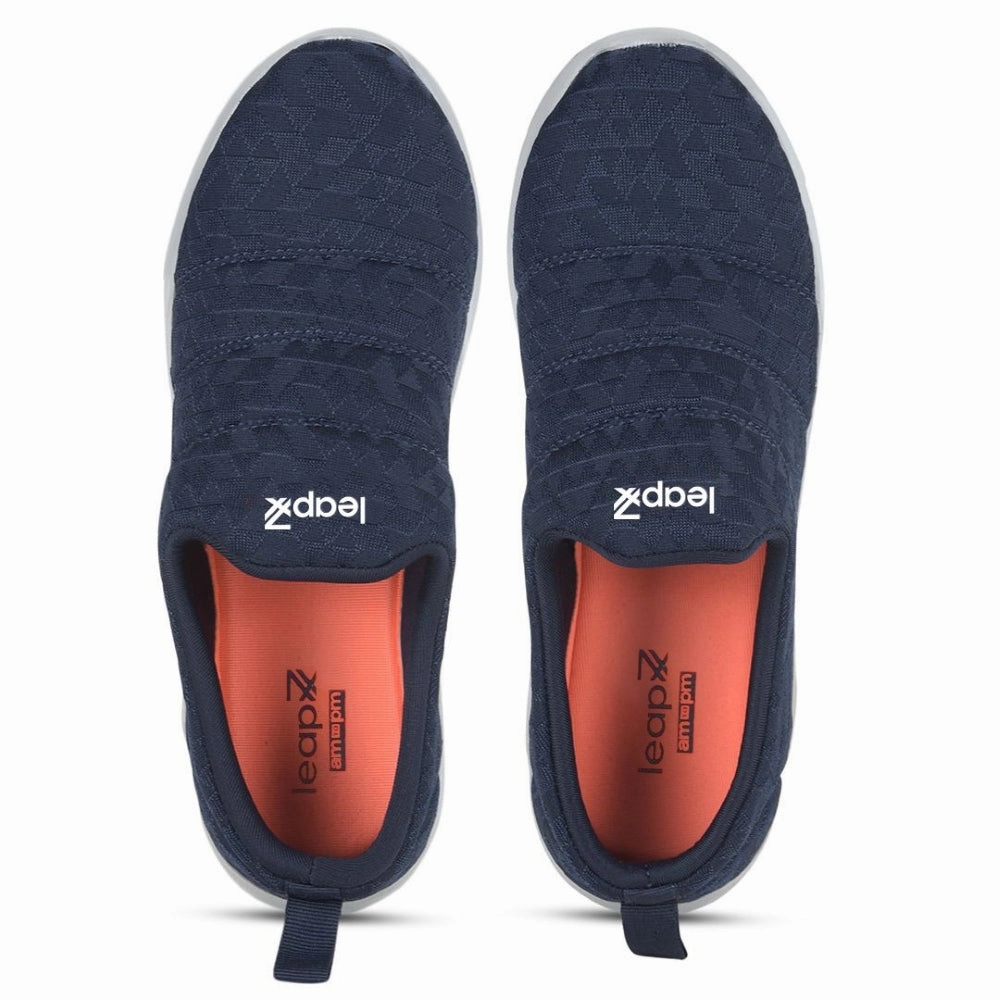 Leap7x Navy Blue Non Lacing Casual Shoes For Women AVILA-96 By Liberty Dressy But Casual Shoes