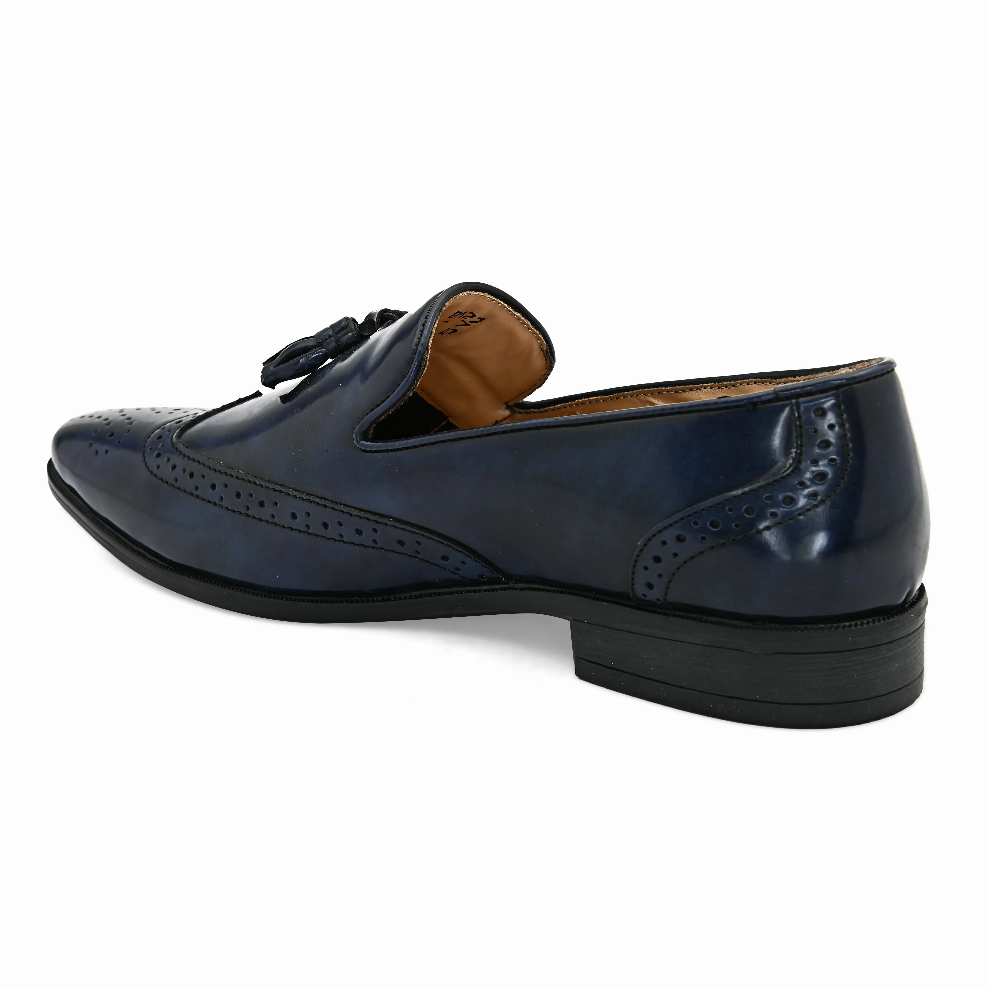 Legacy Blue Tassel Loafers Italian Suede Loafers