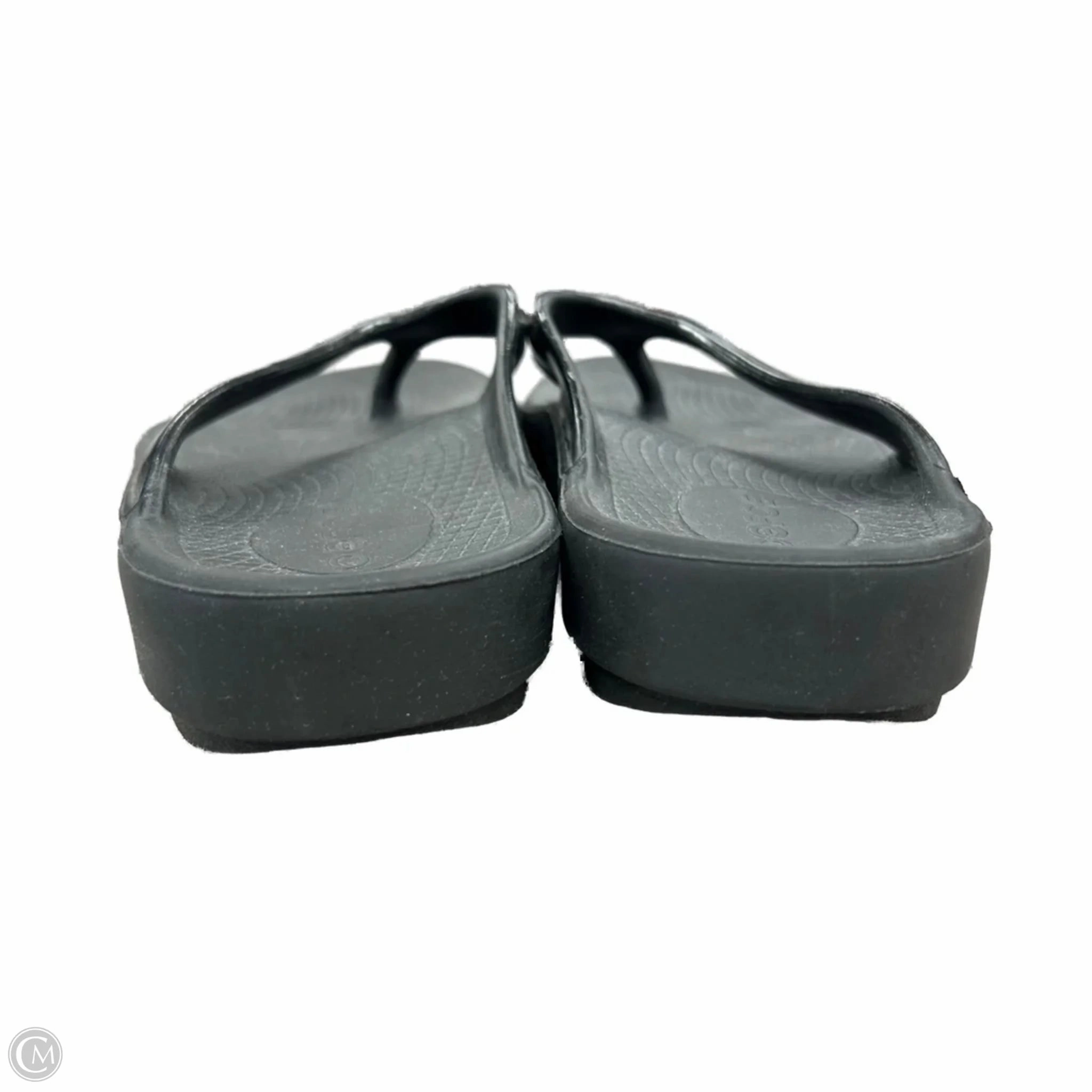 Sandals Flip Flops By Oofos In Black, Size: 9.5 Bare Traps Flip Flops