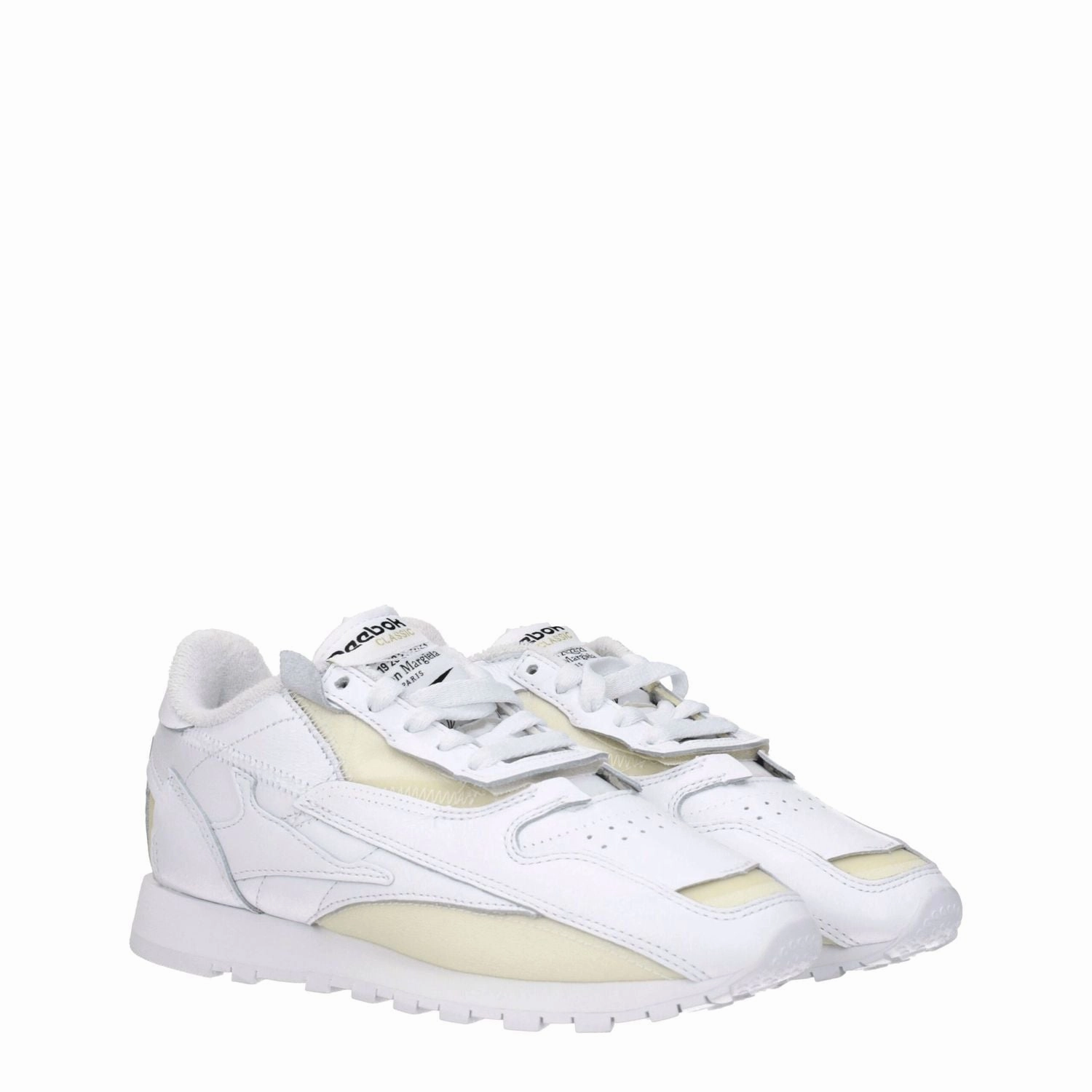 Best Shoes For Flat Wide Feet Maison Margiela White Leather Athletic Sneakers