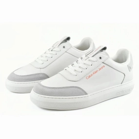Casual Shoes To Wear In Summer With Dress Calvin Klein Jeans Casual Cupsole High-Low Freq Trainer YM0YM00670-WHT
