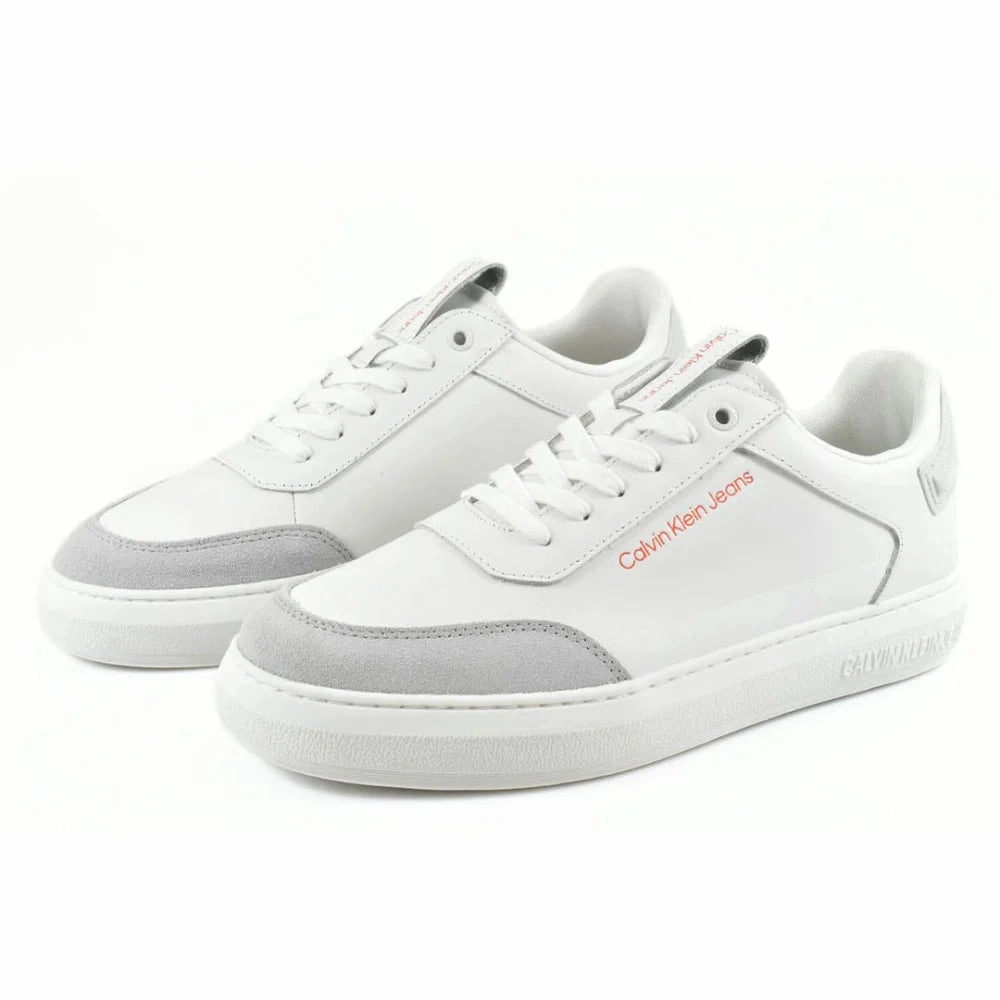 Best Casual Travel Shoes Calvin Klein Jeans Casual Cupsole High-Low Freq Trainer YM0YM00670-WHT