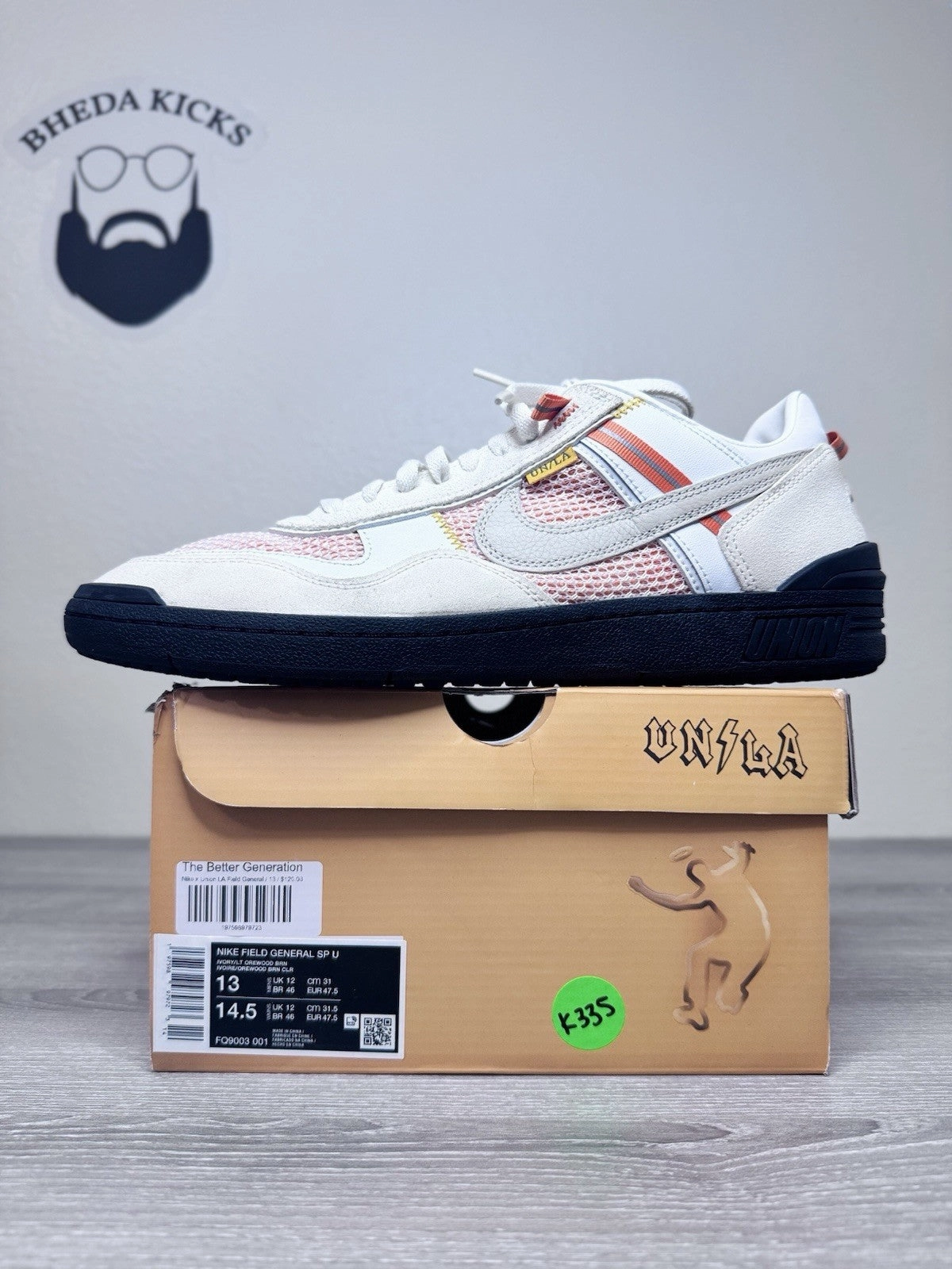 Asics Volleyball Shoes Price Size 13 - Nike Union LA x Field General Ivory Preowned FQ9003-001 Authentic