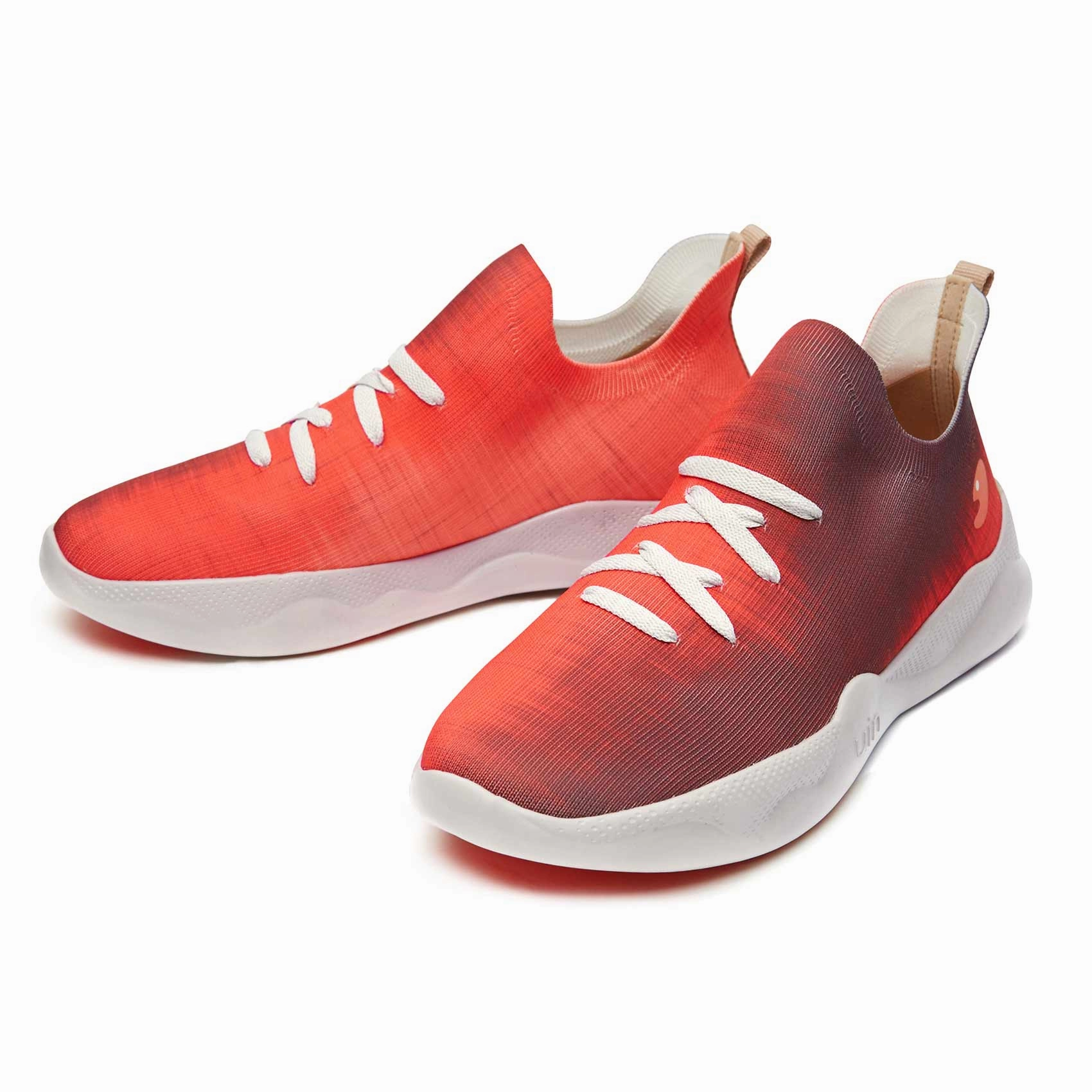 Lava Red Mijas I Women High Top Designer Sneakers