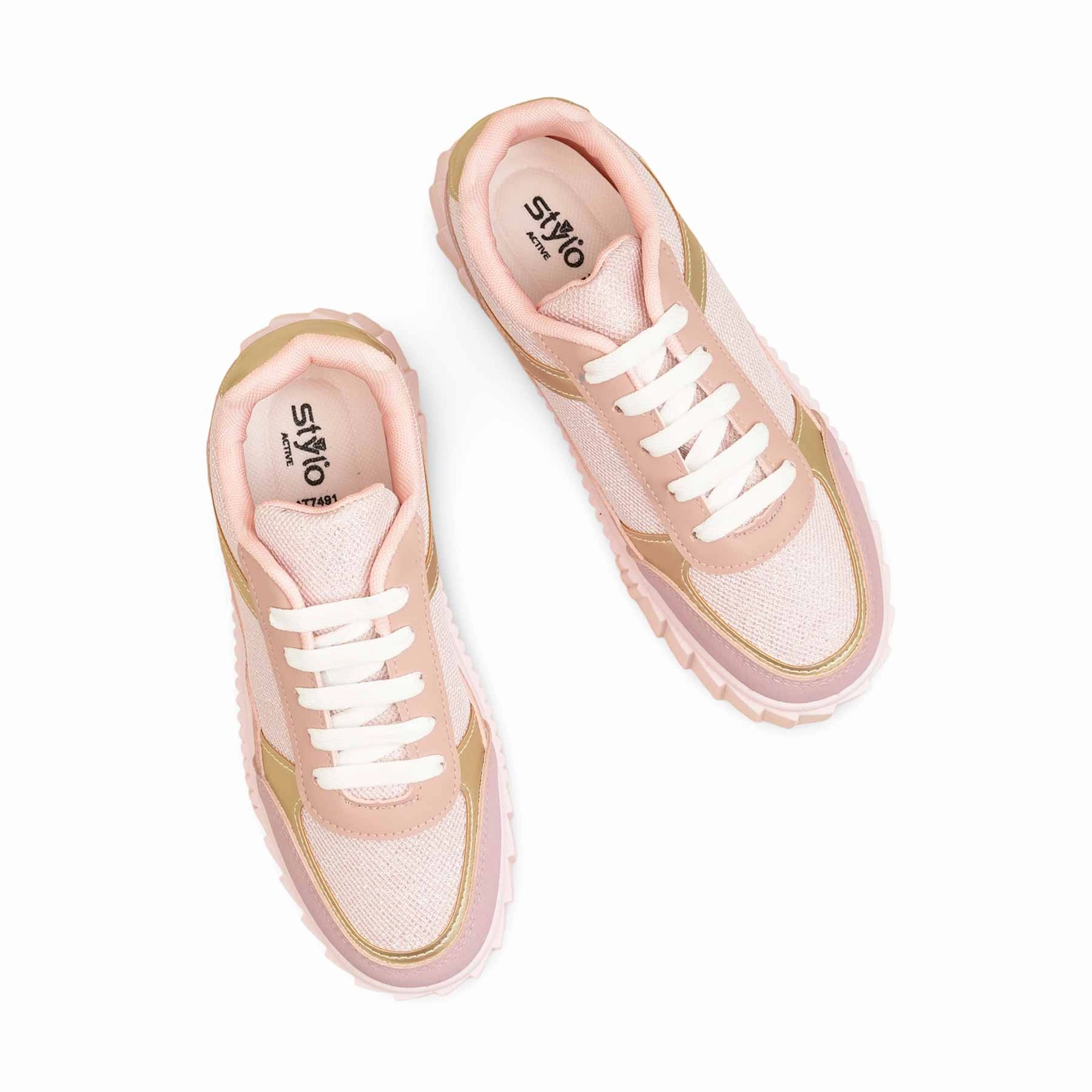Peach Casual Sneaker For Ladies AT7491 Cheapest Sneakers