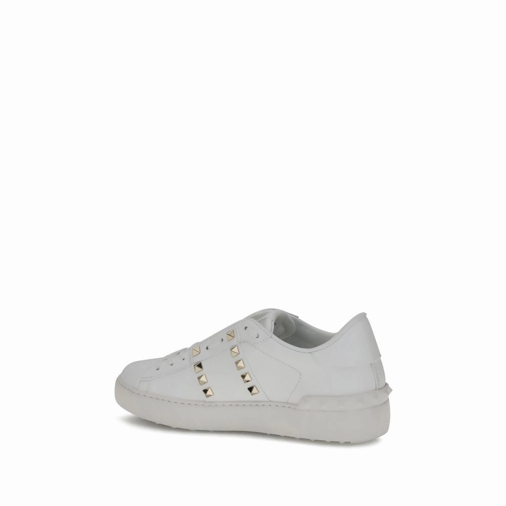 Valentino Garavani White Calf Leather Bos Taurus Low Top Sneakers Sneakers Onitsuka Tiger
