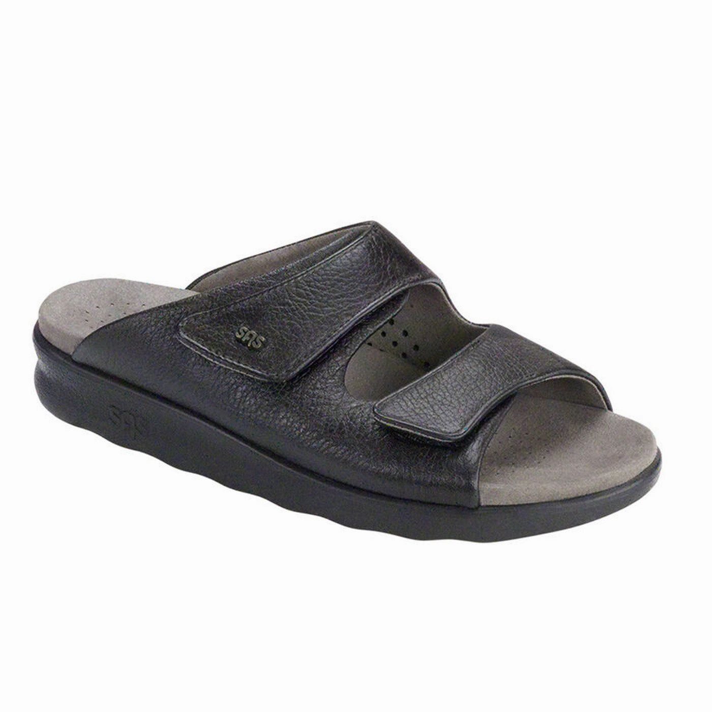Payless Flat Shoes Women's Cozy Slide Sandal Black
