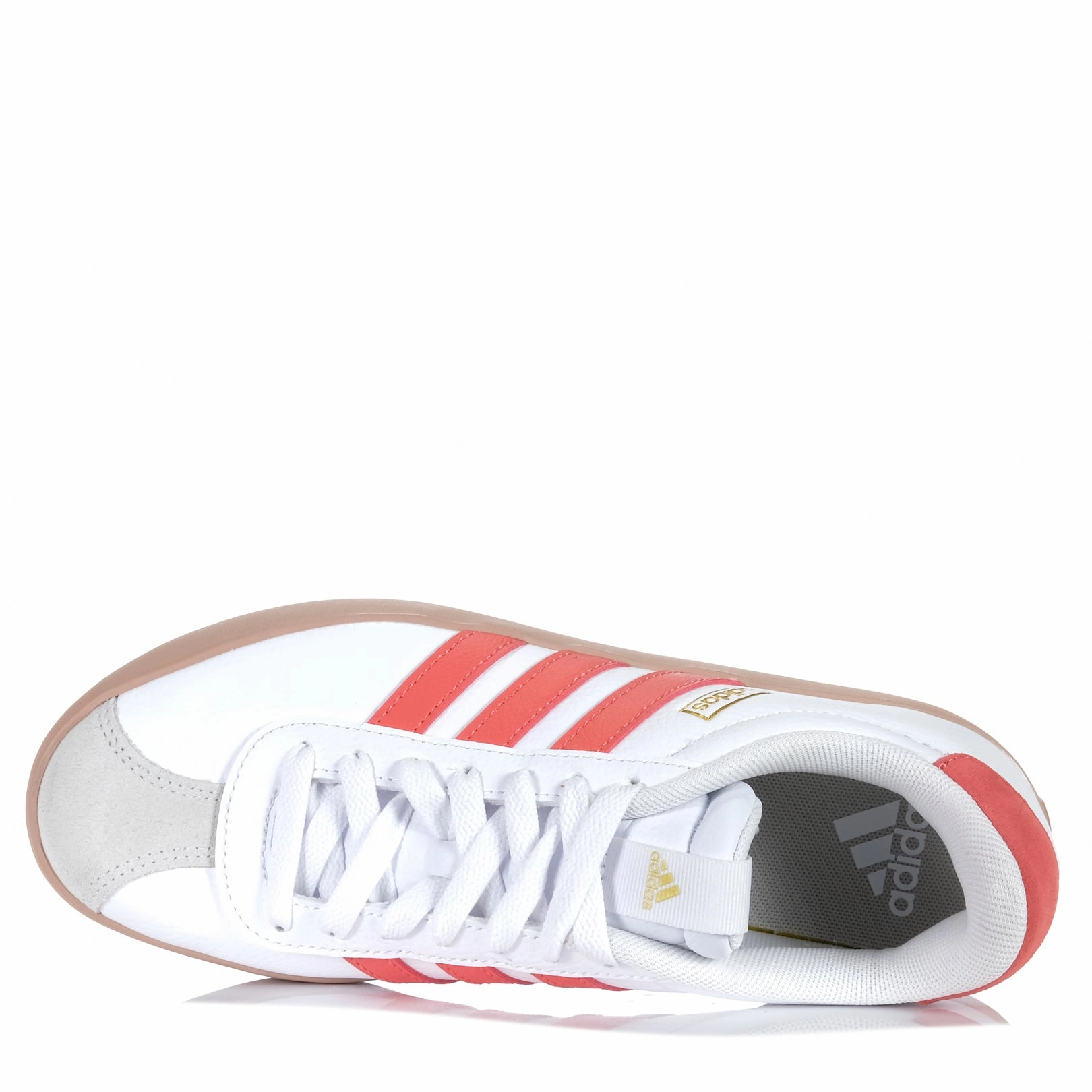 Adidas Hamburg Shoes Adidas VL Court 3.0 Womens White/Preloved Scarlet
