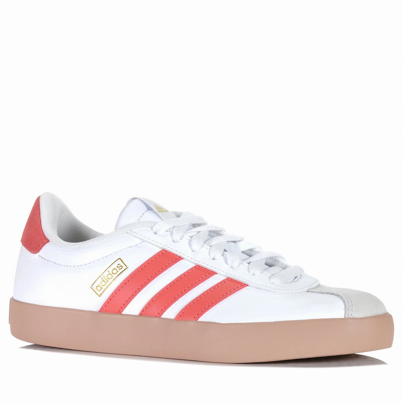 Adidas Shoes Soccer Indoor Adidas VL Court 3.0 Womens White/Preloved Scarlet