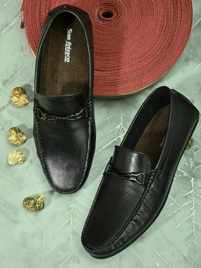 Loop Black Driving Loafers Loafers With Grey Suit