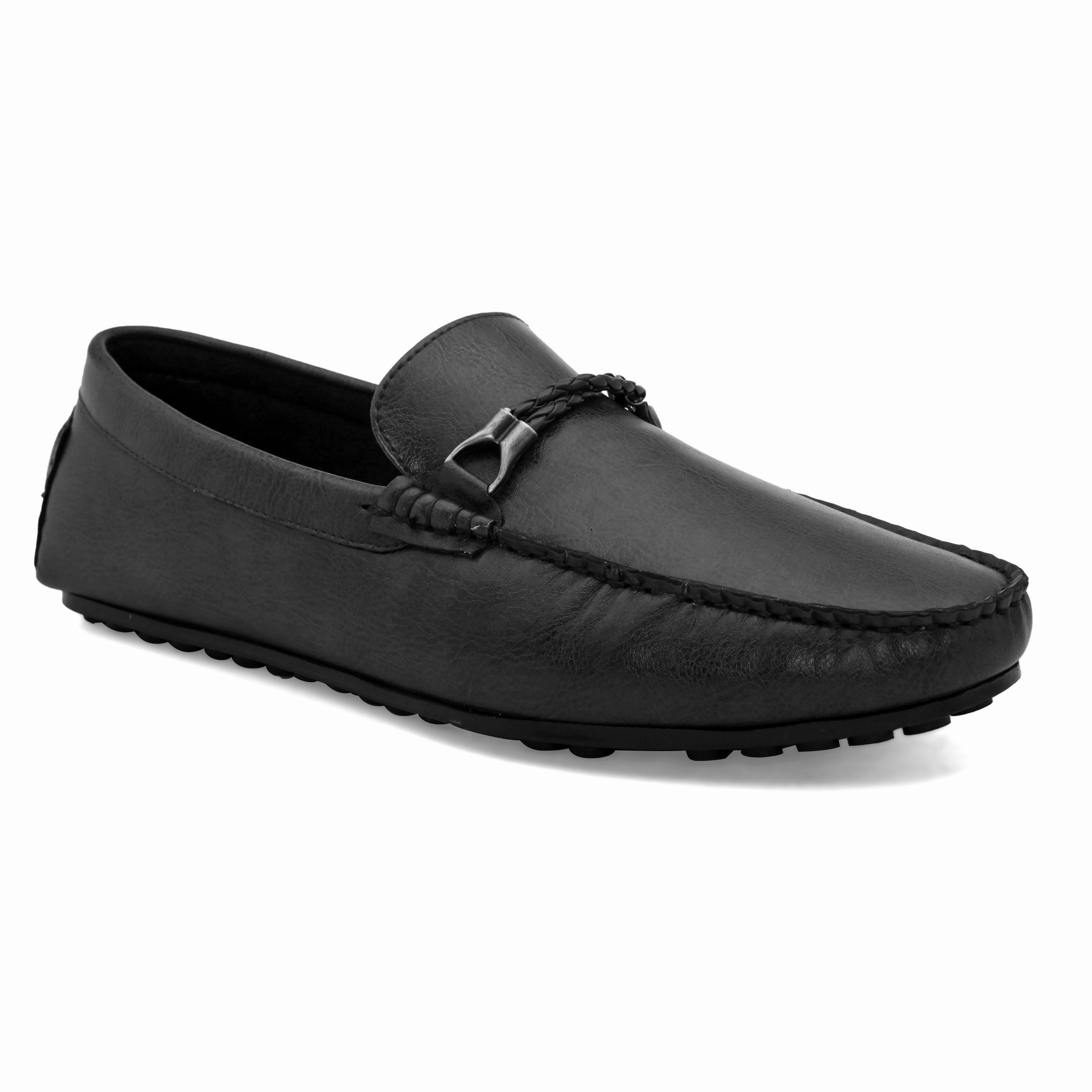 Loop Black Driving Loafers Boss Loafers