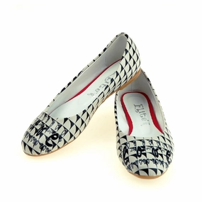 Love Ballerinas Shoes 1051 Gold Glitter Shoes Flats