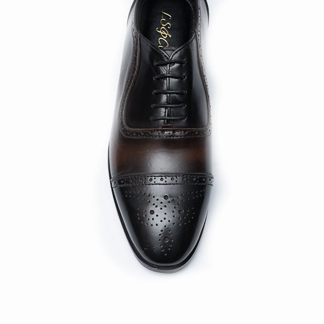 Flat Shoes With Heel Support LS Pure Leather Handmade Classic Shoes LS-101