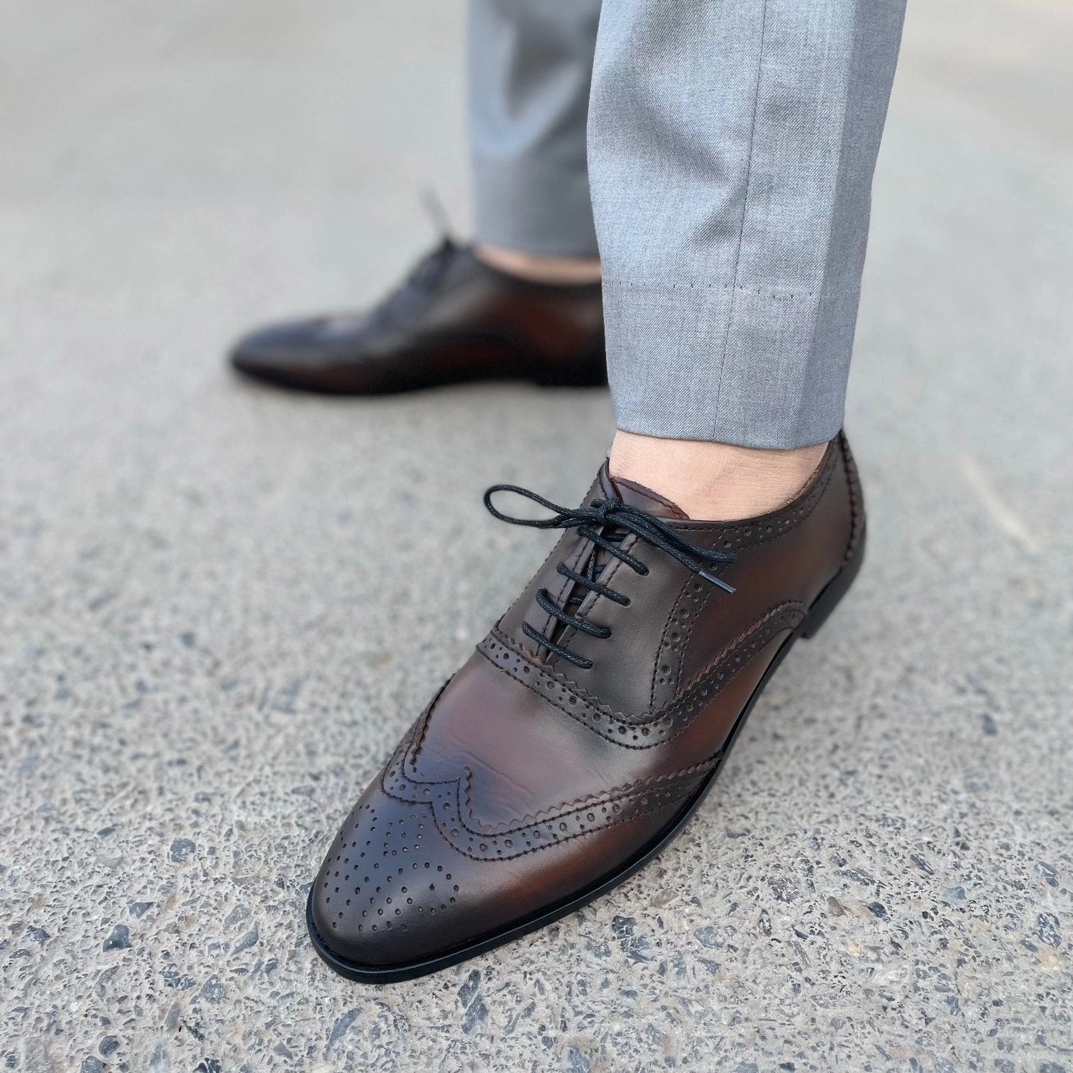 Good Flat Shoes LS Pure Leather Handmade Classic Shoes LS-105