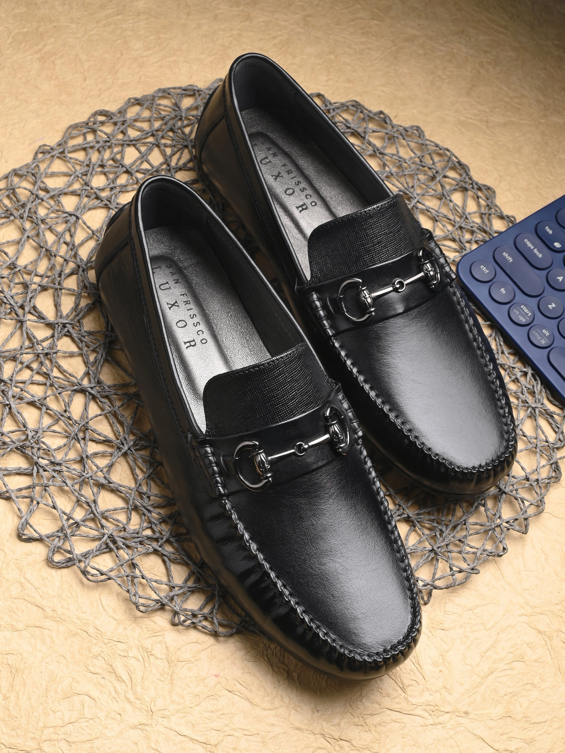 Loafers Store Luciano Black Driving Loafers