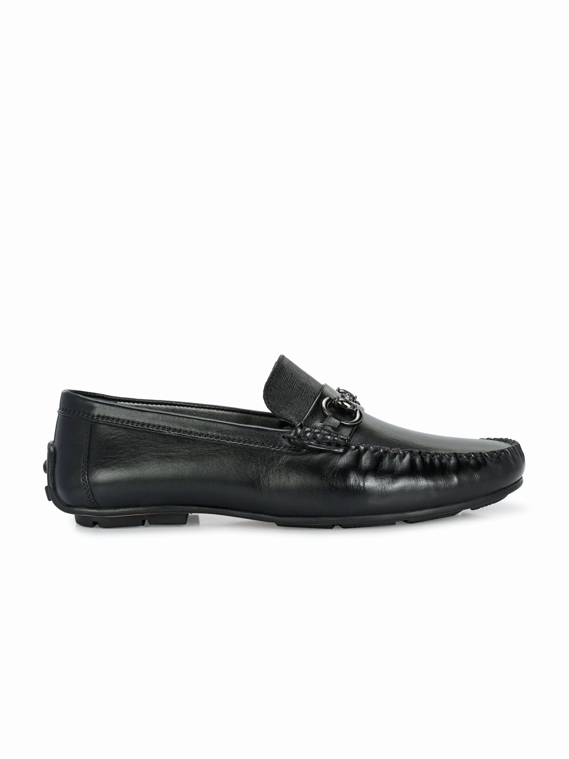 Luciano Black Driving Loafers Louis Loafers