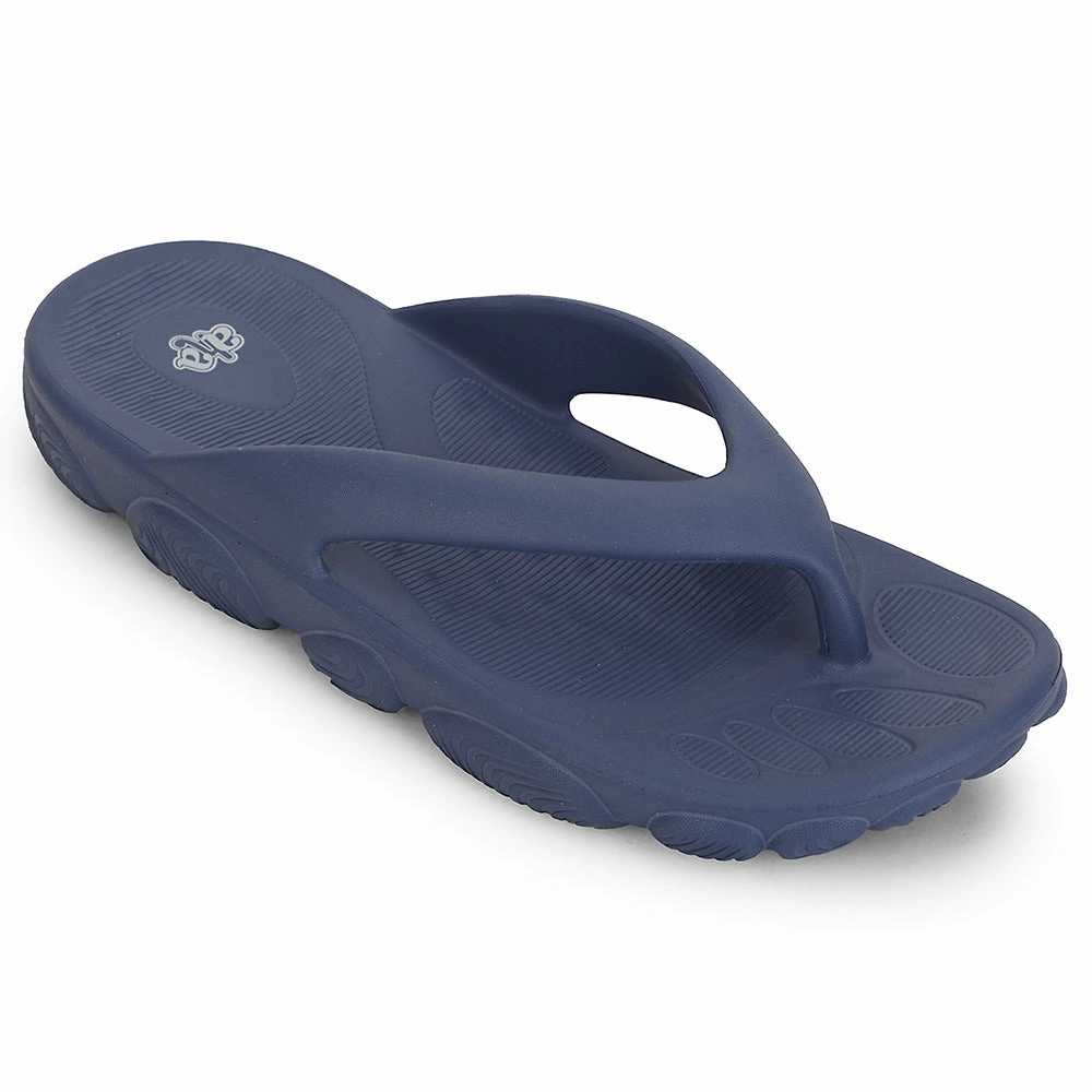 A-HA Navy Blue Casual Slipper For Men BEACHLITEM By Liberty Dangling Slippers
