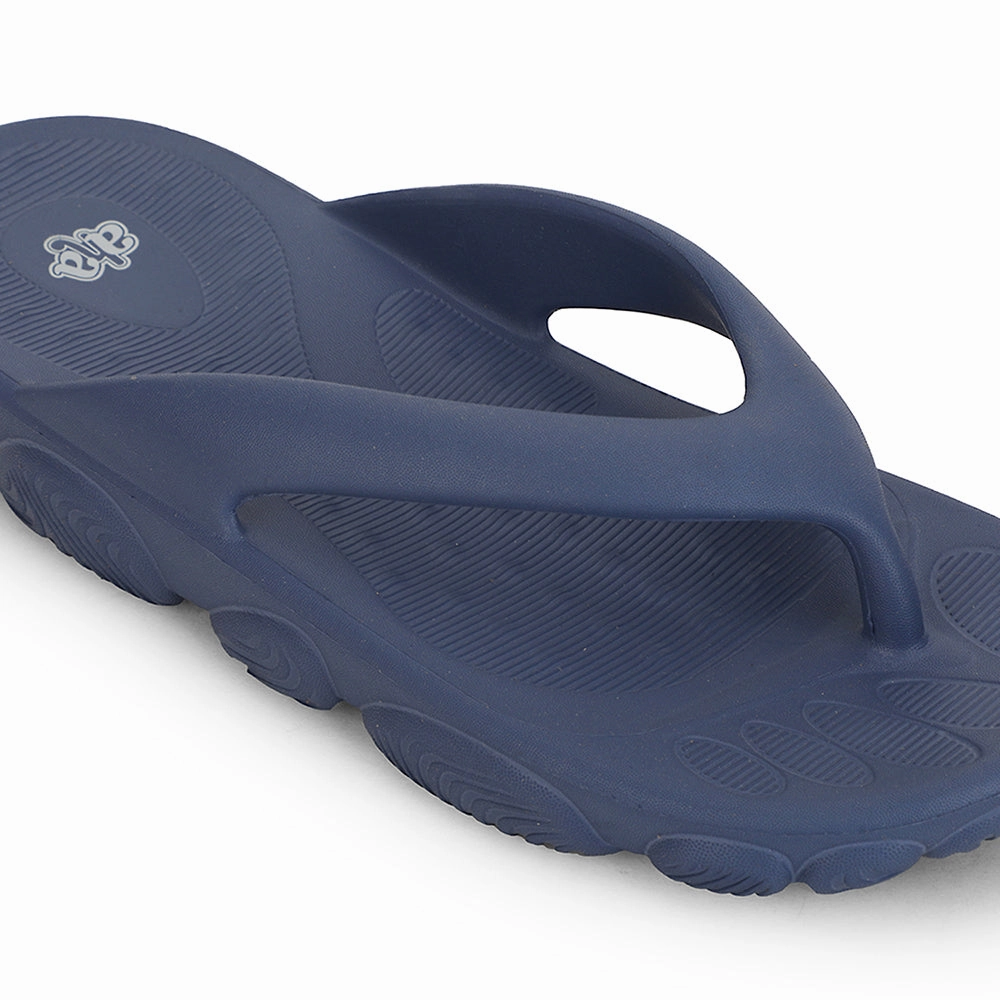 A-HA Navy Blue Casual Slipper For Men BEACHLITEM By Liberty Pool Slides Footwear