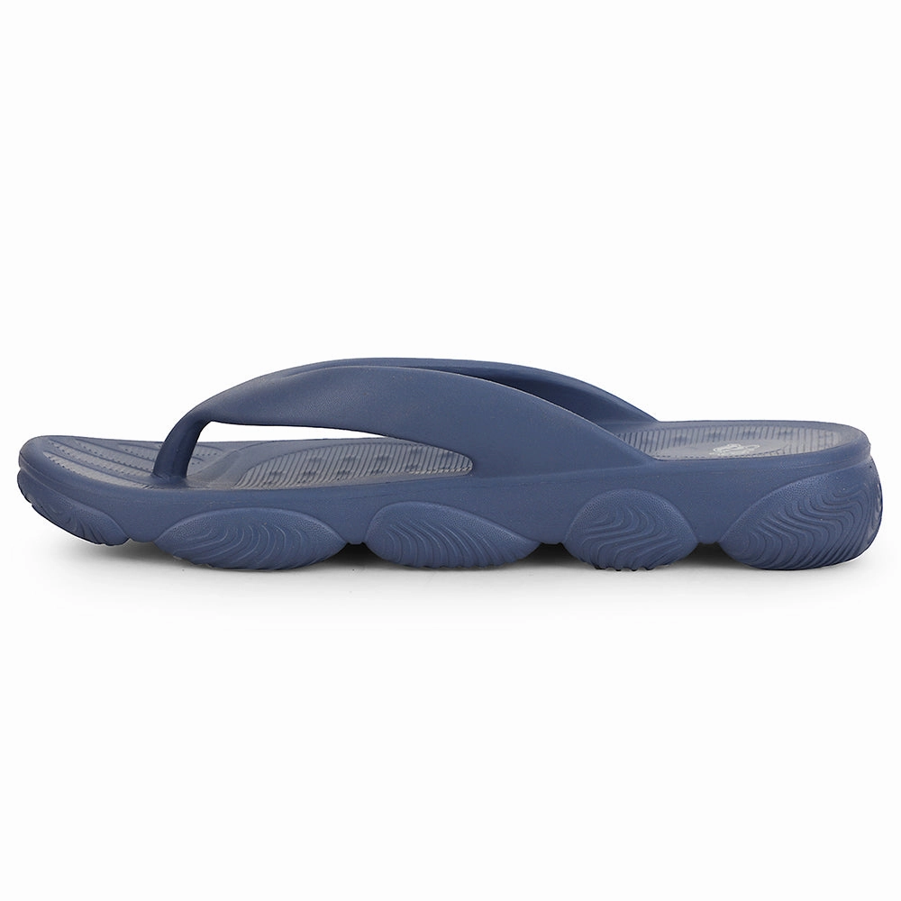 Modern Slippers A-HA Navy Blue Casual Slipper For Men BEACHLITEM By Liberty