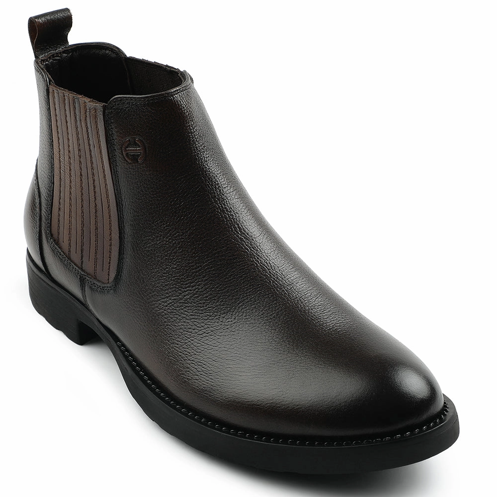 Wayne Casual Shoes Healers Dark Brown Casual Non Lacing Chelsea Boots For Mens J757-01 By Liberty