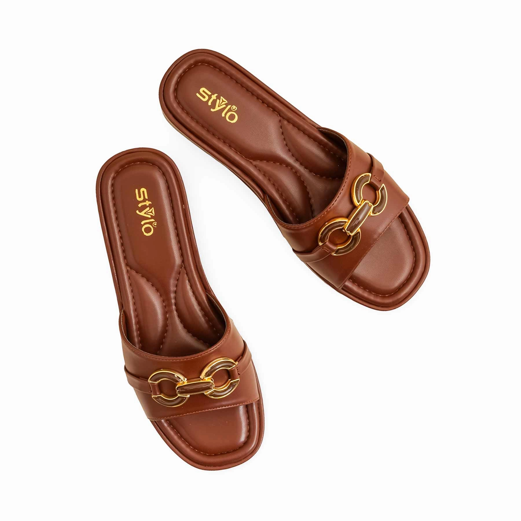Brown Formal Slipper PU0536 Slippers Size 13