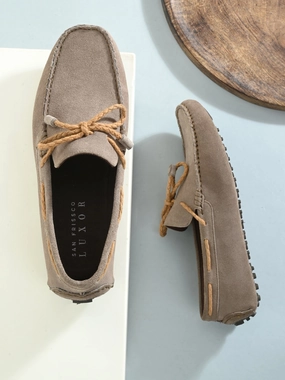 Casual Loafers Shoes Slate Beige Driving Loafers