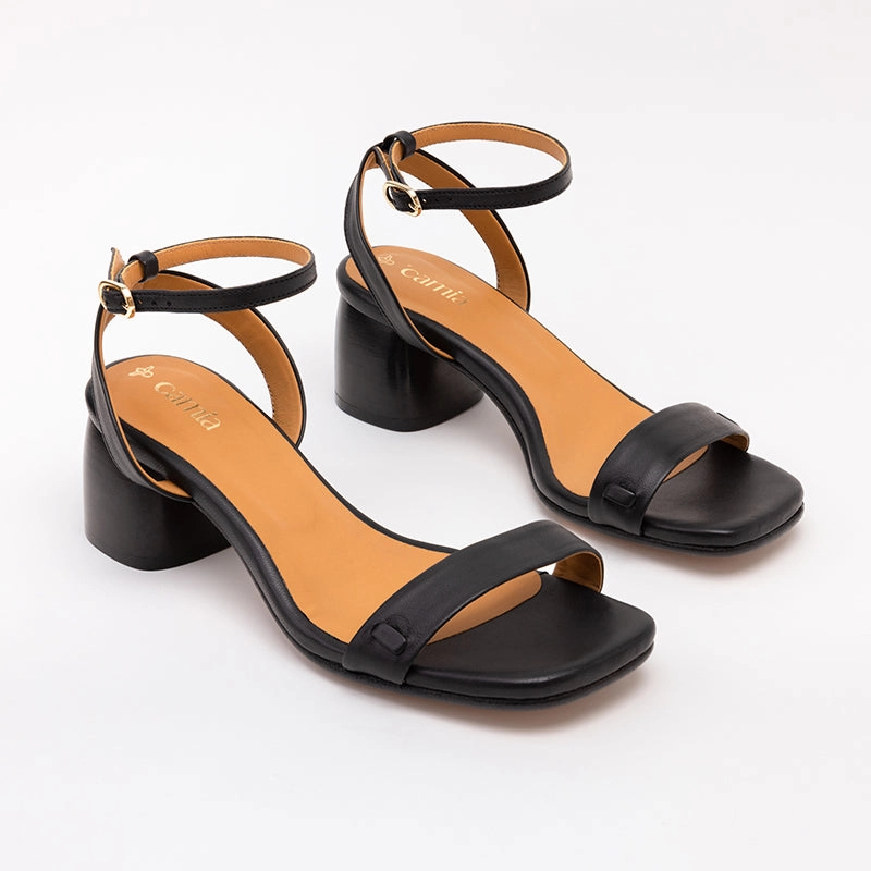 Pedi Sandals Black Heeled Swap Sandal