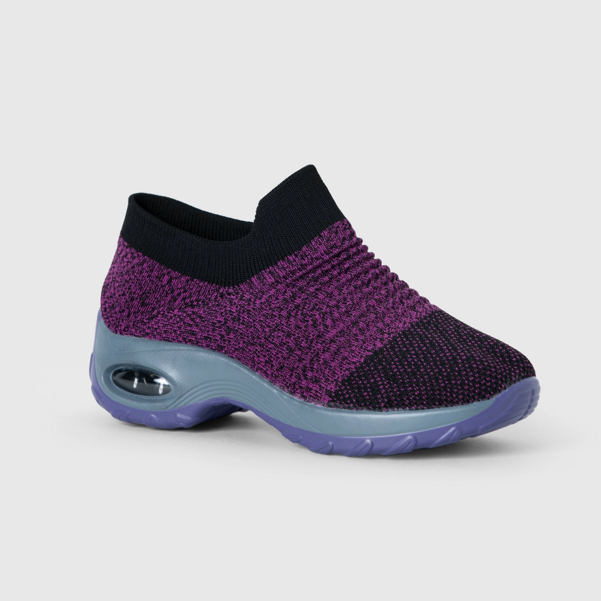 Breathable No-Tie Stretch Shoes - Purple Louis Uitton Sneakers