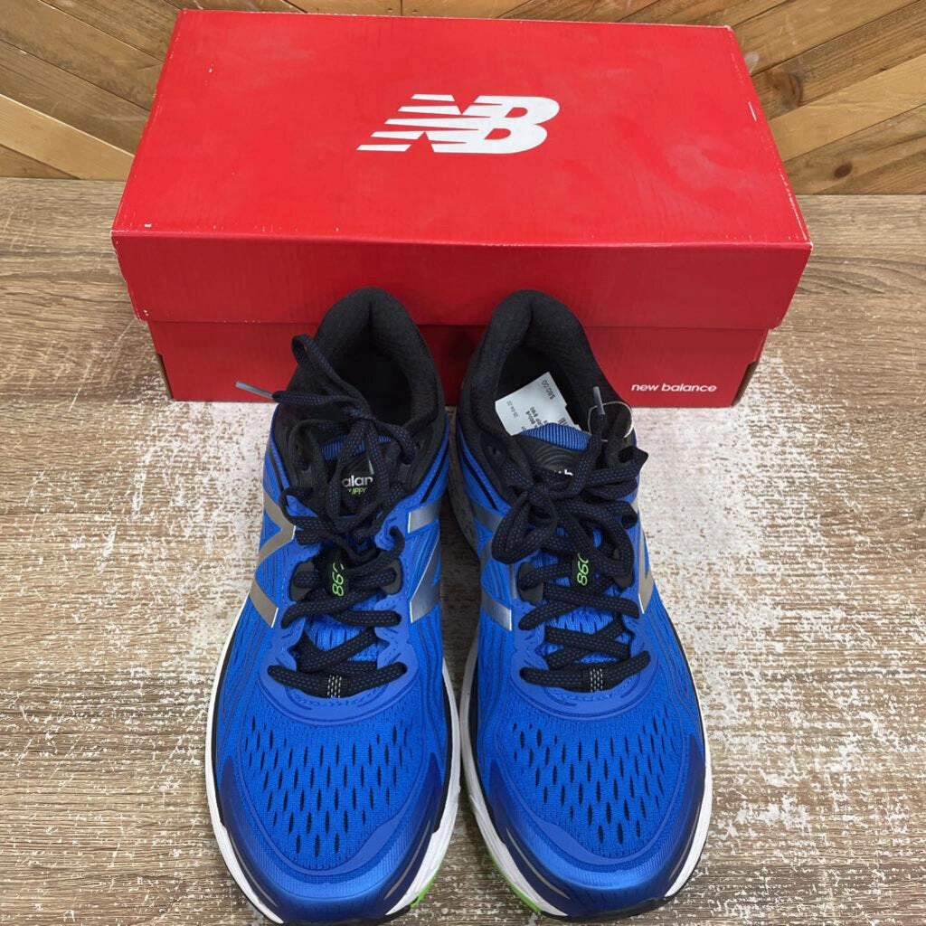 Downshifter Running Shoes New Balance - Men's 860v8 Running Shoes - MSRP $160: Black/Blue/Green-men-M9